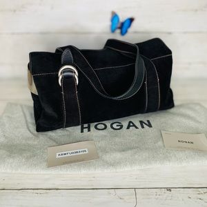 Hogan Black Leather Purse
